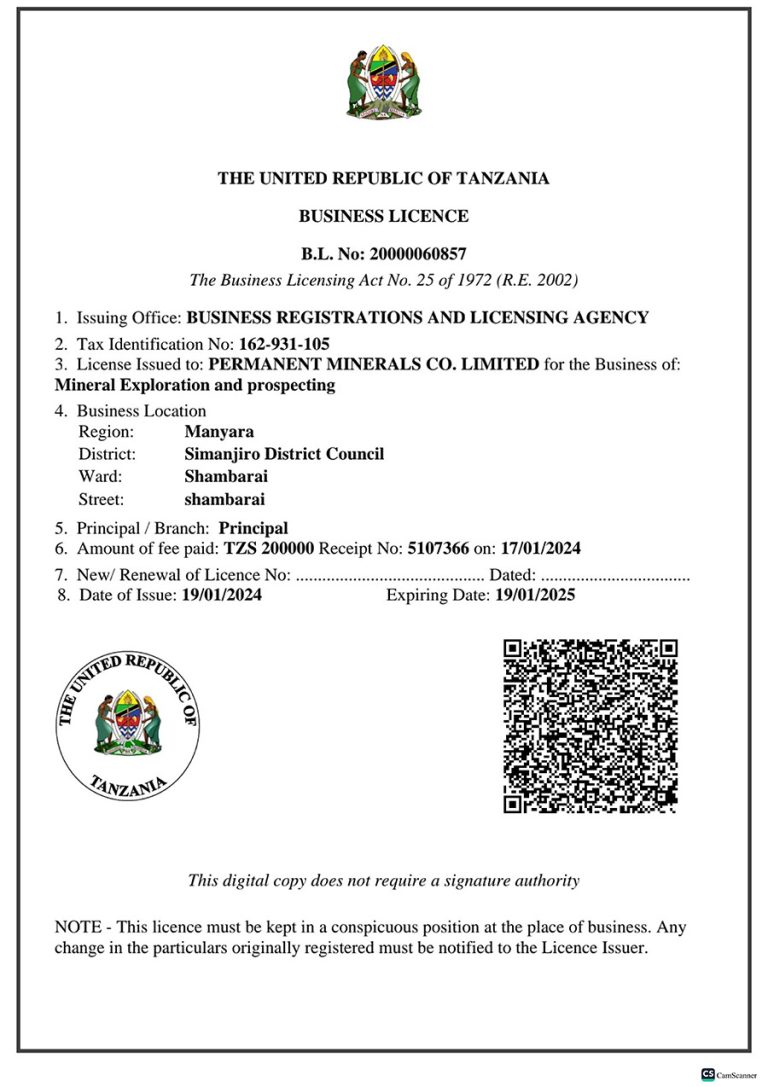 PERMANENT MINERALS 2025 1