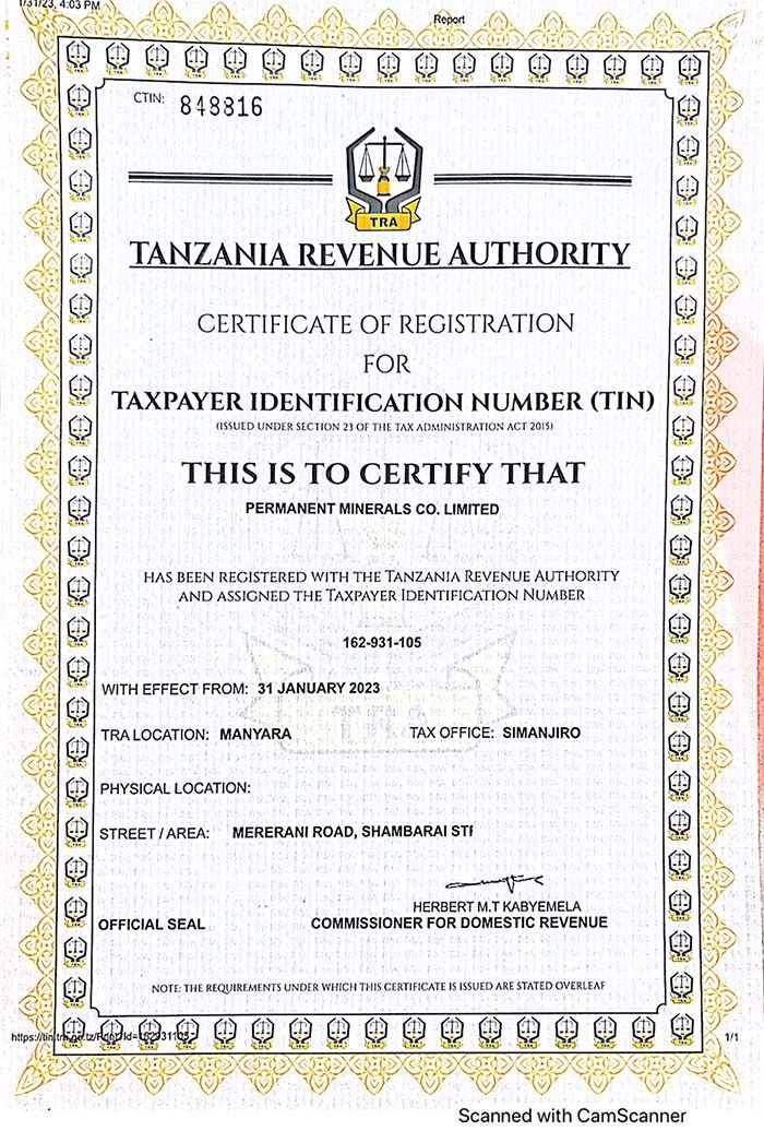 PERMANENT MINERALS 3